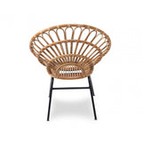 Montrose Natural Rattan Flared Back Chair