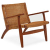 Montrose Woven Chair In Brown Natural Rattan