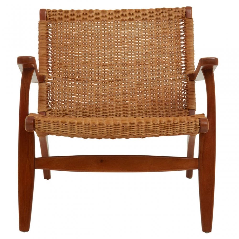 Montrose Woven Chair In Brown Natural Rattan