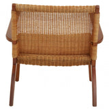 Montrose Woven Chair In Brown Natural Rattan