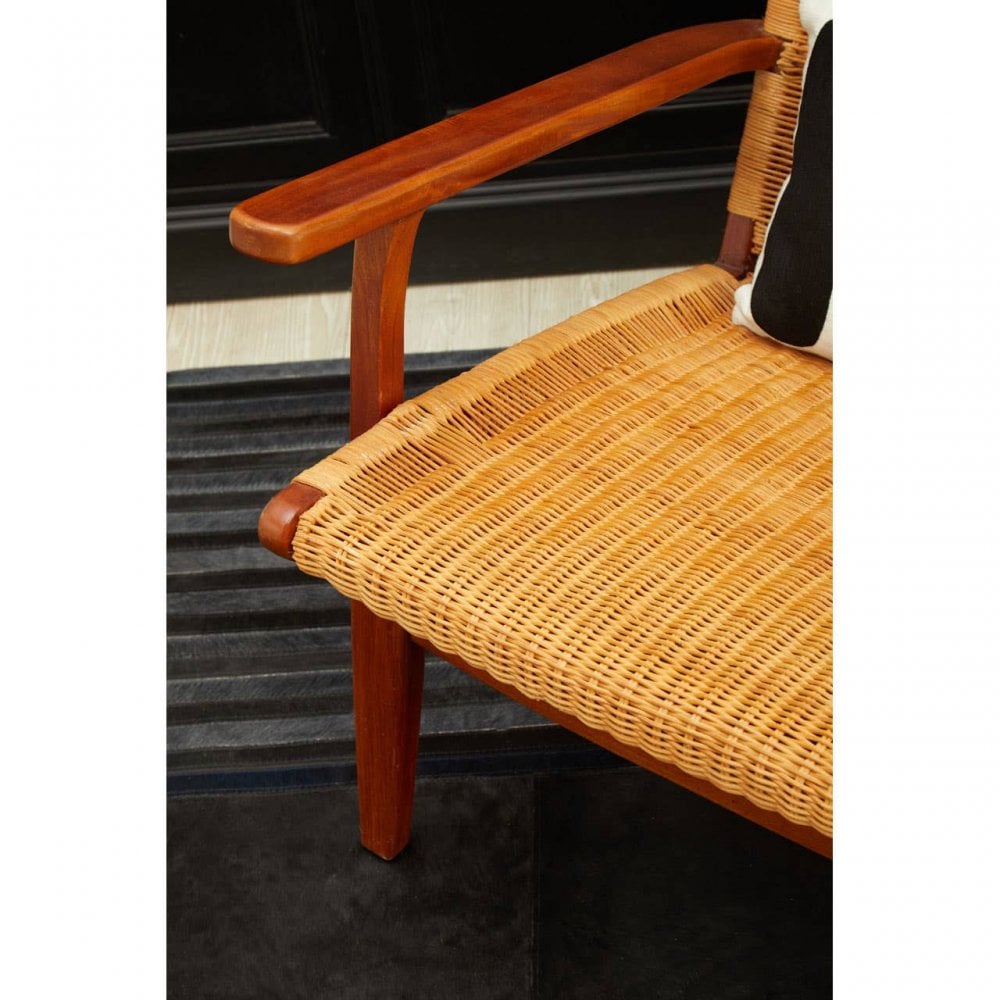 Montrose Woven Chair In Brown Natural Rattan