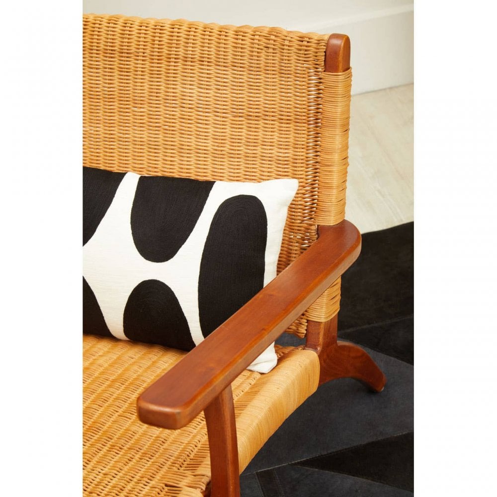 Montrose Woven Chair In Brown Natural Rattan