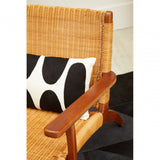 Montrose Woven Chair In Brown Natural Rattan