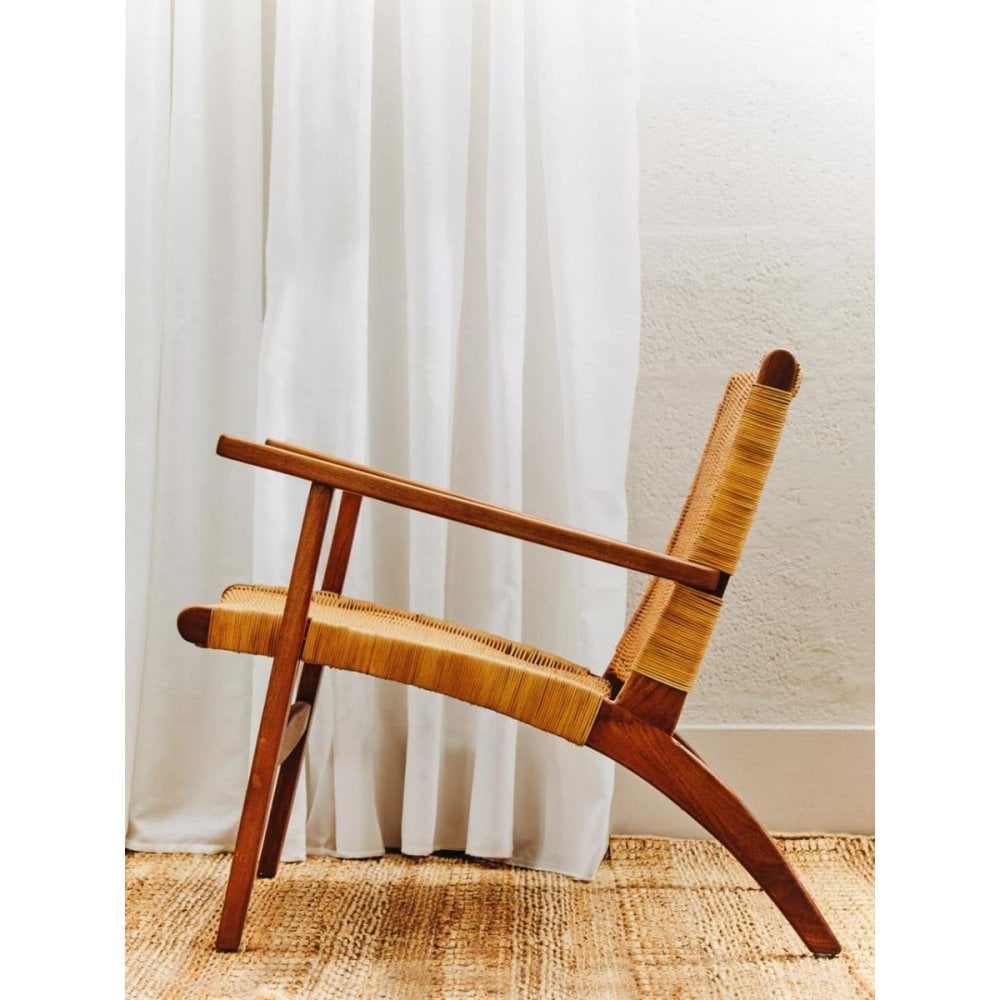 Montrose Woven Chair In Brown Natural Rattan