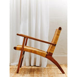 Montrose Woven Chair In Brown Natural Rattan