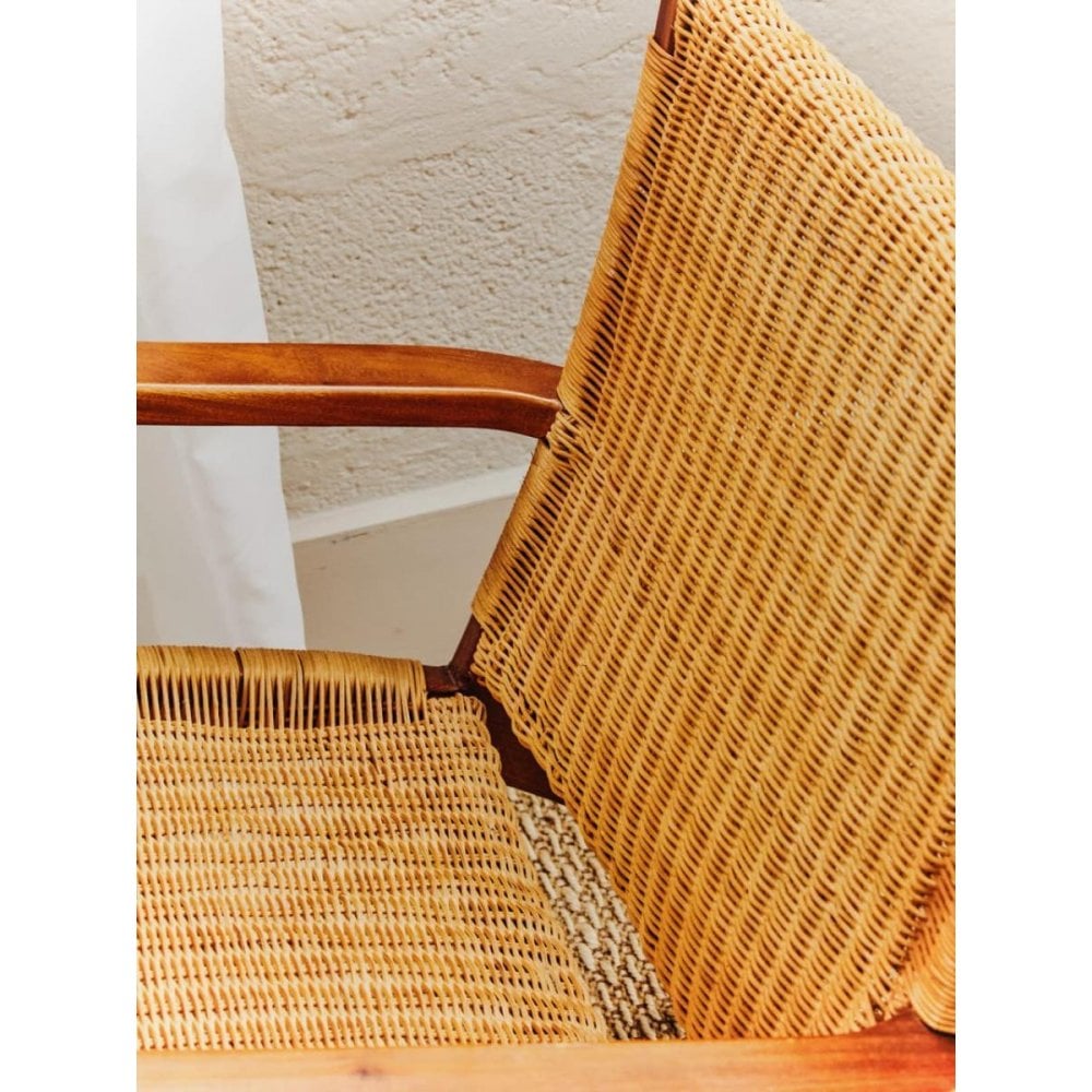 Montrose Woven Chair In Brown Natural Rattan