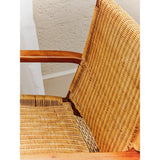 Montrose Woven Chair In Brown Natural Rattan