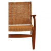 Montrose Woven Chair In Brown Natural Rattan