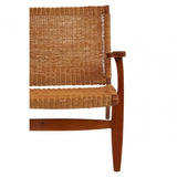 Montrose Woven Chair In Brown Natural Rattan