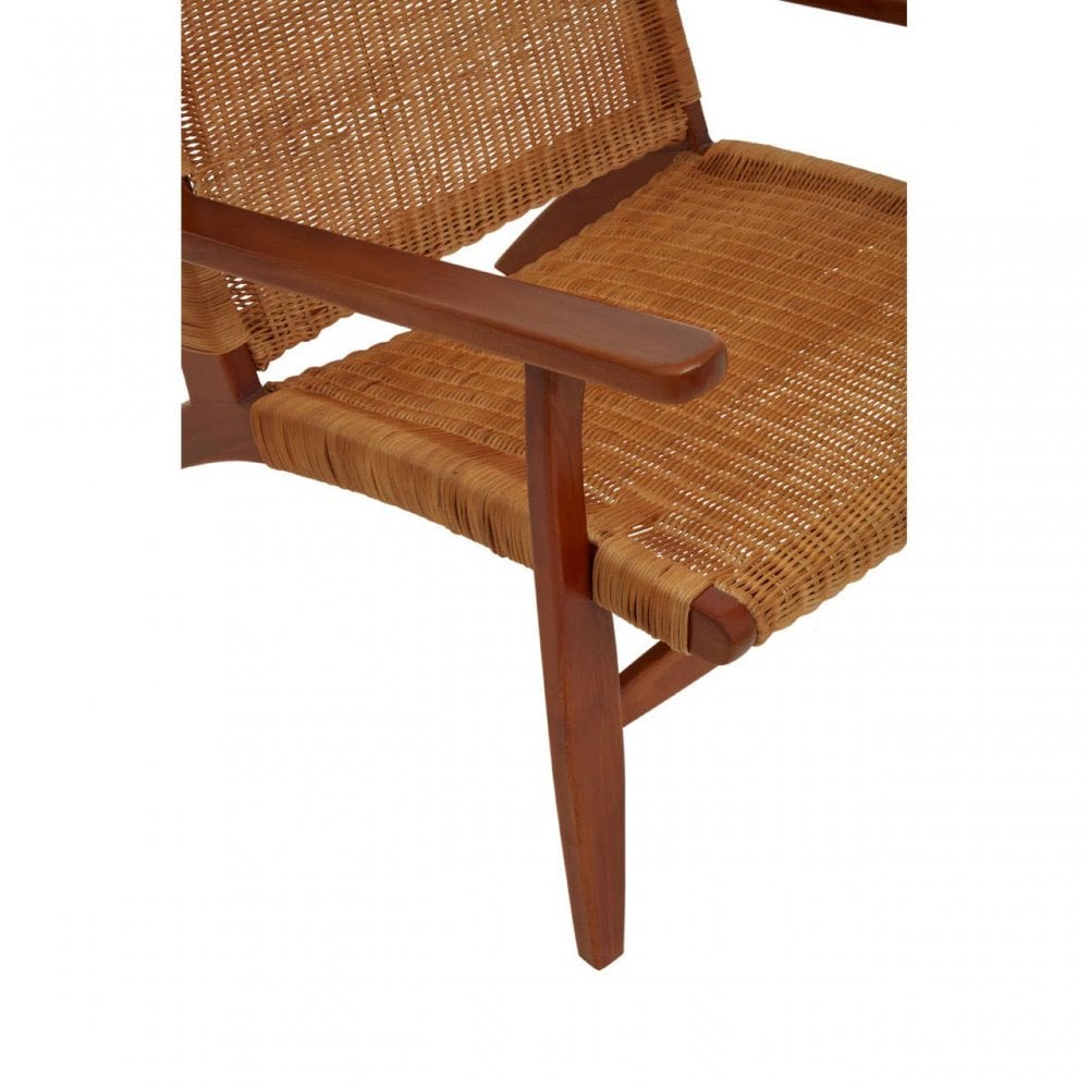 Montrose Woven Chair In Brown Natural Rattan