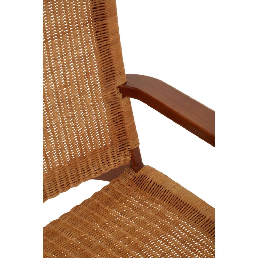 Montrose Woven Chair In Brown Natural Rattan