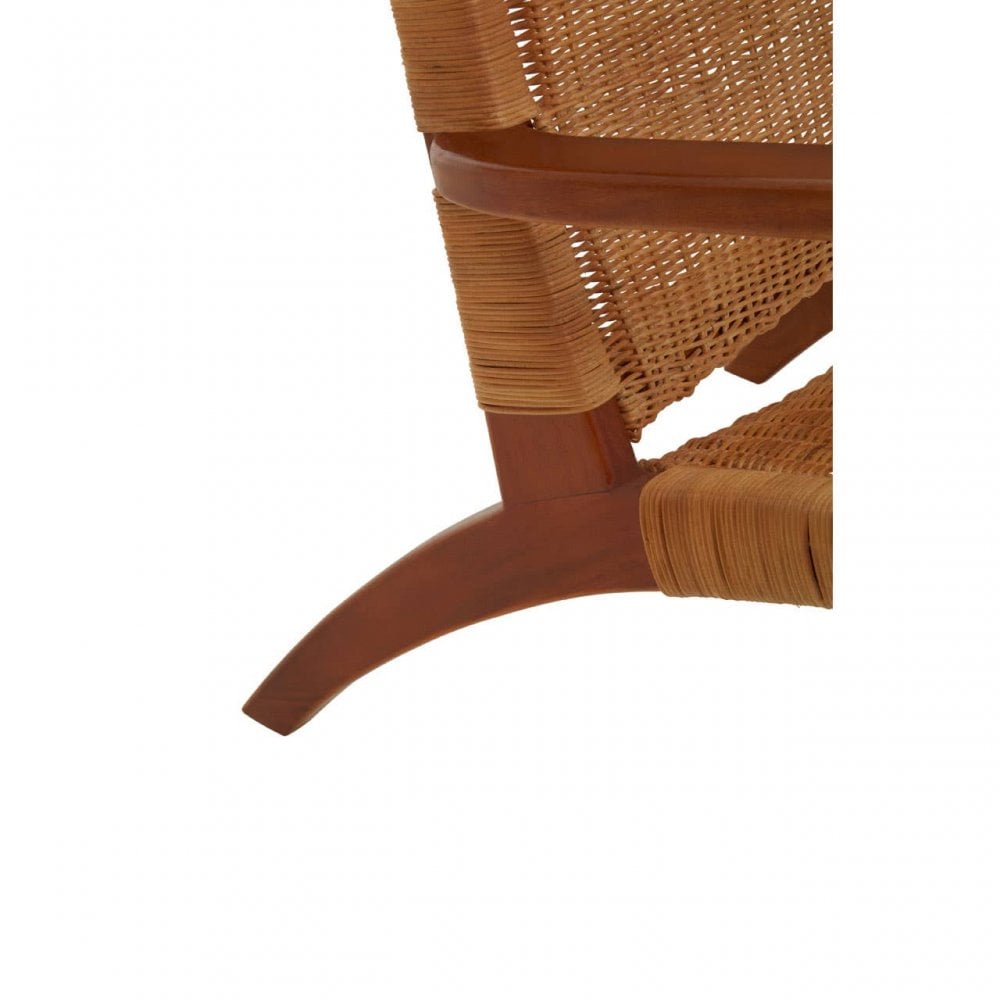 Montrose Woven Chair In Brown Natural Rattan