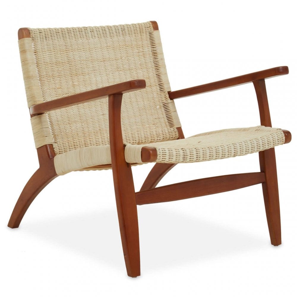 Montrose Woven Chair In Natural Rattan