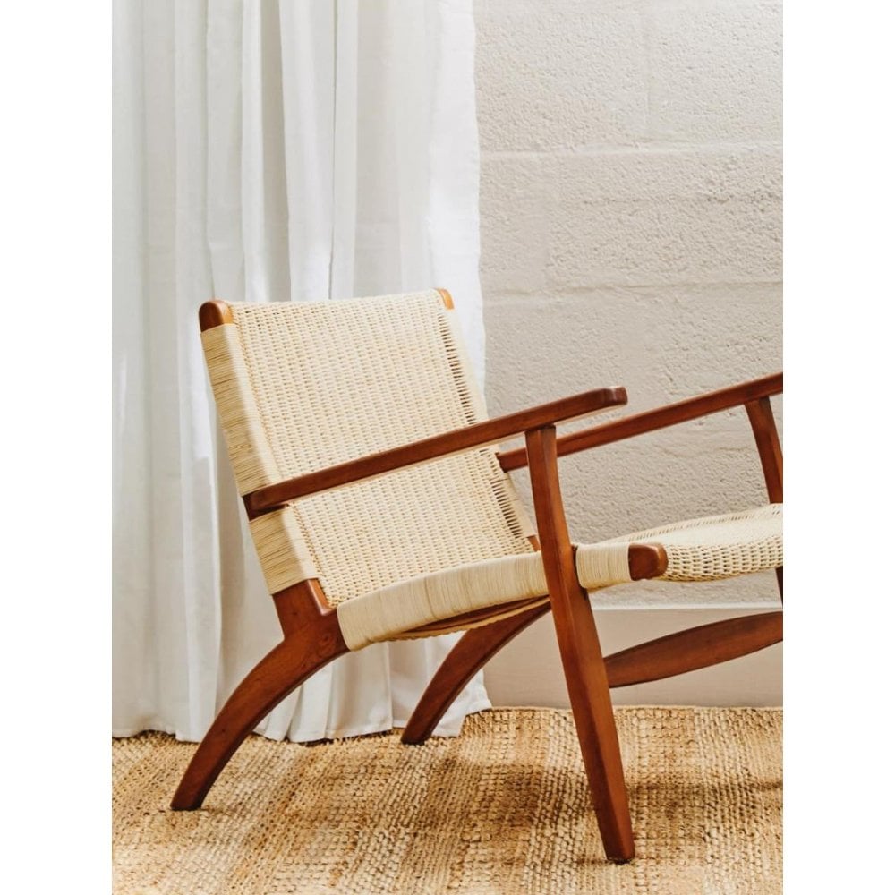 Montrose Woven Chair In Natural Rattan