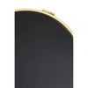 Giselle Round End Table Black Mirror And Gold Frame