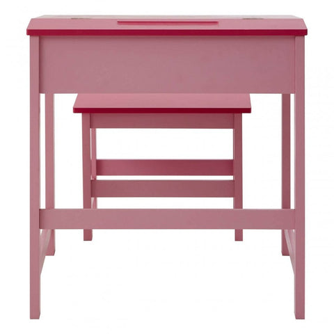 Ethan Childrens Pink Desk And Stool