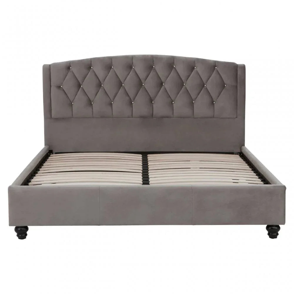 Serena Velvet Kingsize Bed