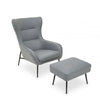 Selene Grey Armchair And Footstool