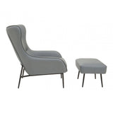 Selene Grey Armchair And Footstool