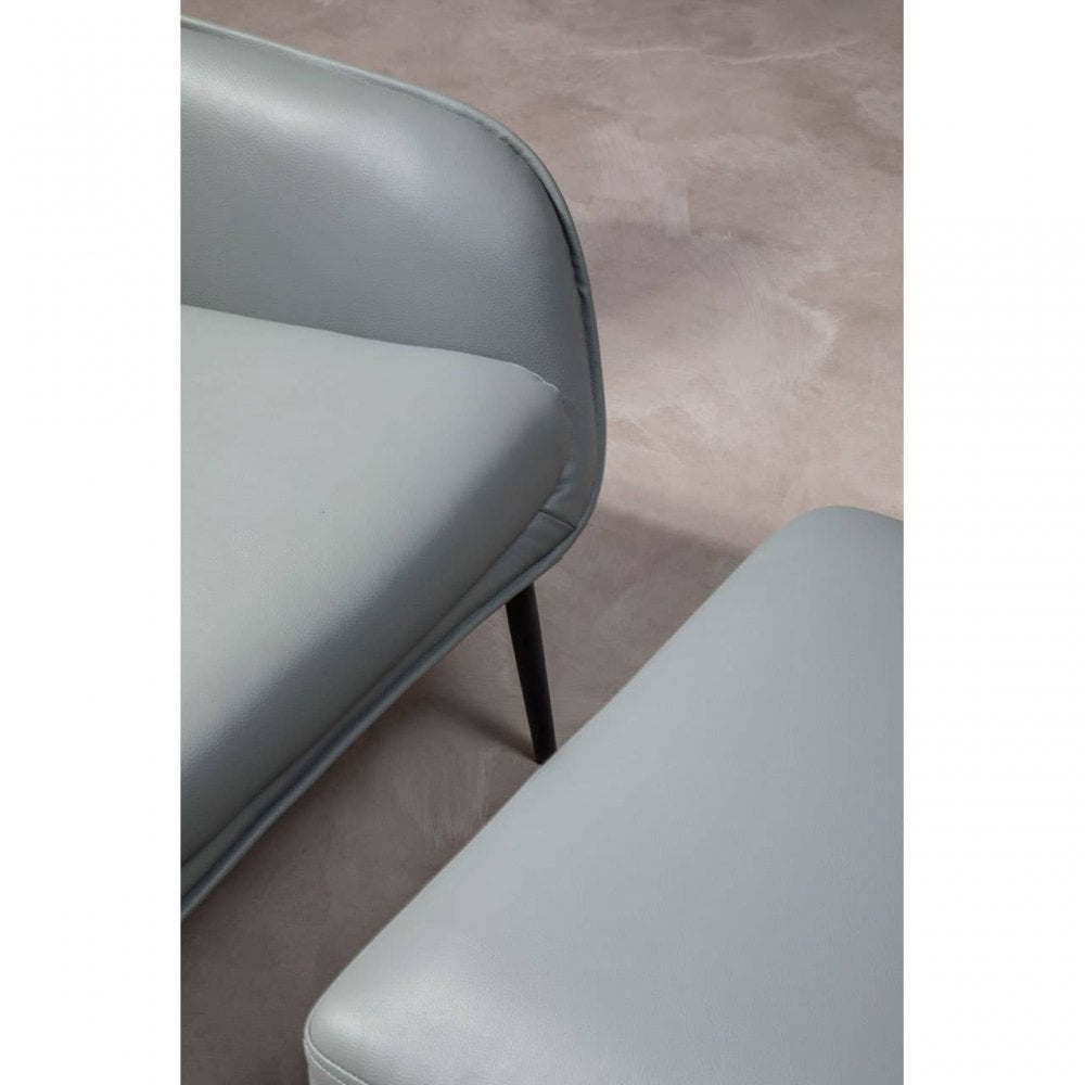 Selene Grey Armchair And Footstool