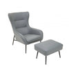 Selene Grey Armchair And Footstool