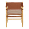 Alden Antique Brown Leather Chair