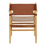 Alden Antique Brown Leather Chair