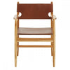 Alden Antique Brown Leather Chair