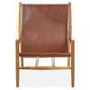 Alden Antique Dark Brown Leather Chair
