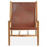 Alden Antique Dark Brown Leather Chair