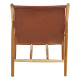 Alden Antique Dark Brown Leather Chair