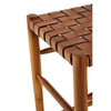 Alden Brown Leather Strap Barstool