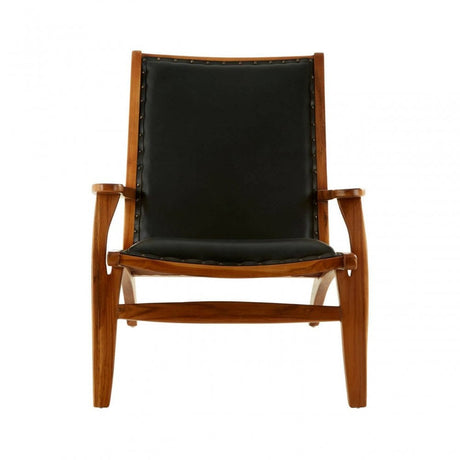 Alden Chair With Black Plain Cow Leather