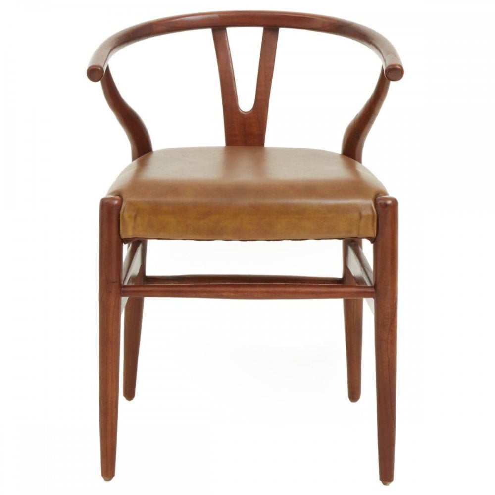 Alden Cow Camel Leather Chair