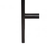 Alden Grey Leather Bar Stool