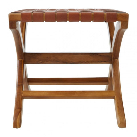Alden Leather Stool