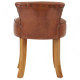 Alden Small Brown Leather Chair