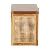 Alden Teak Box With Light Brown Leather