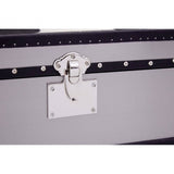Lancaster Townhouse Black And White Genuine Cowhide 3 Drawer Cabinet