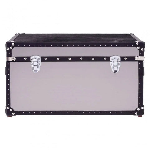 Lancaster Townhouse Black And White Genuine Cowhide Storage Trunk