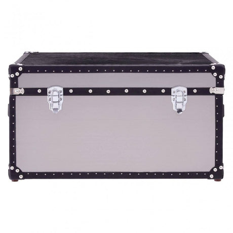 Lancaster Townhouse Black And White Genuine Cowhide Storage Trunk