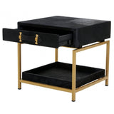 Lancaster Townhouse Hair On Hide Bedside Table