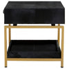 Lancaster Townhouse Hair On Hide Bedside Table