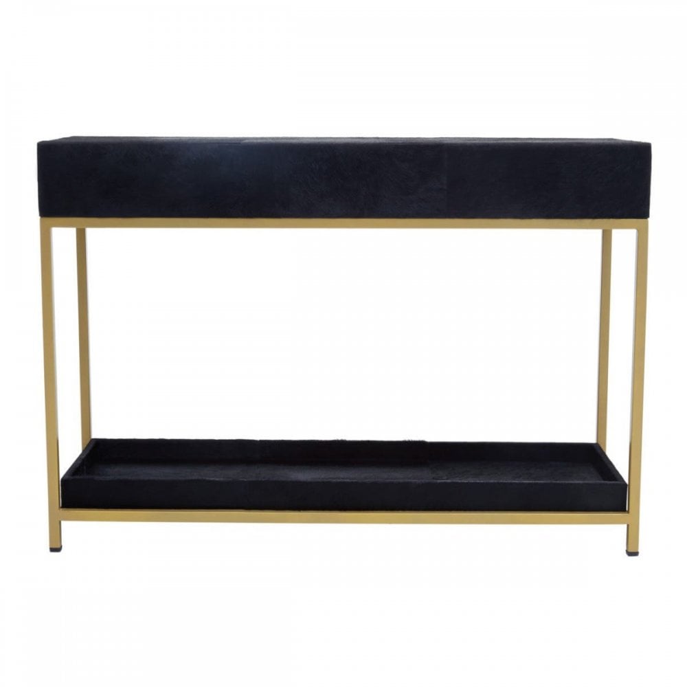 Lancaster Townhouse Hair On Hide Console Table