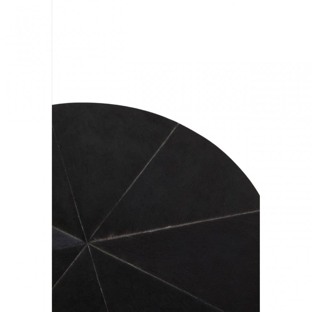 Lancaster Townhouse Hair On Hide Round Side Table