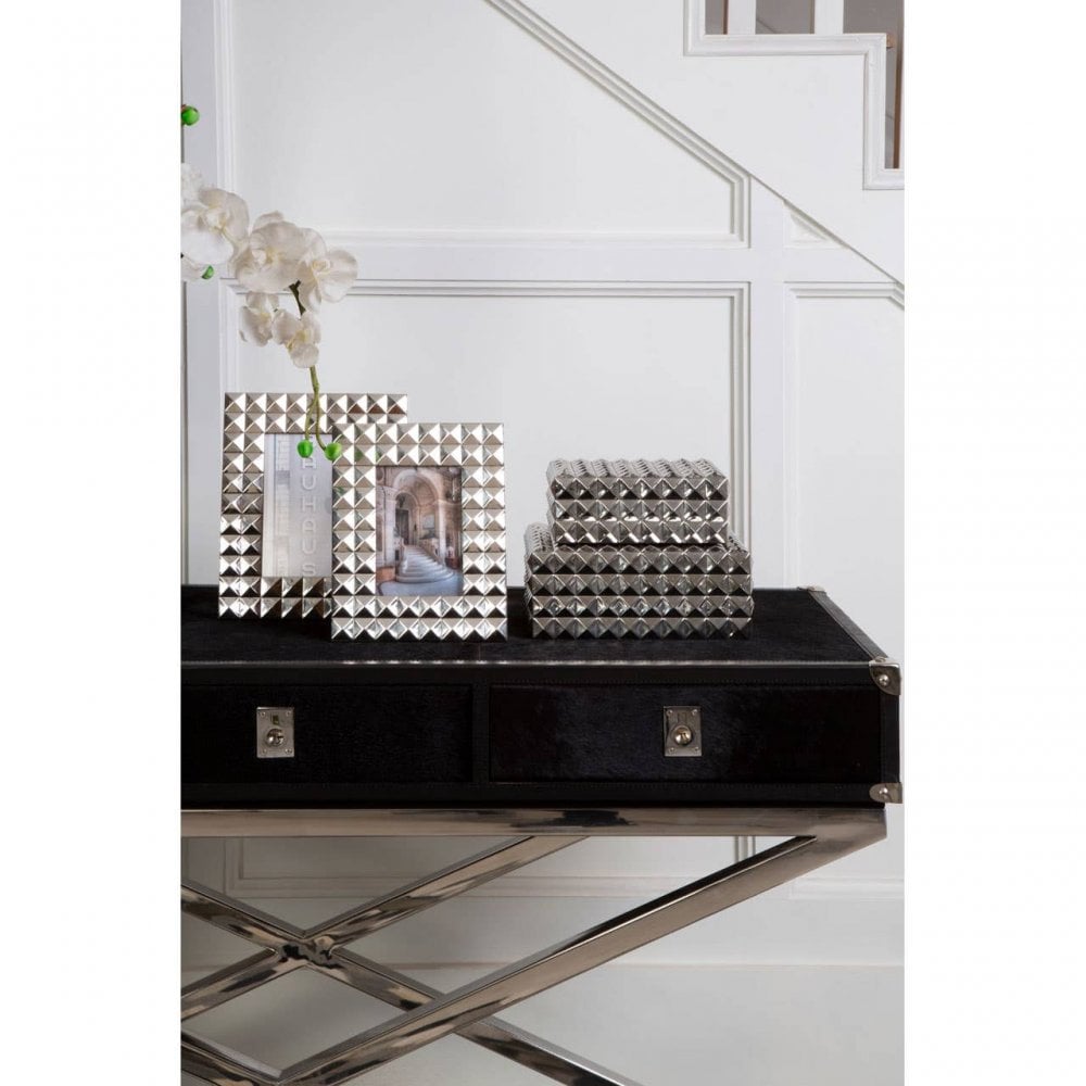 Lancaster Townhouse Hair On Hide Console Table