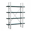 Orion Black Four Tier Shelf Unit