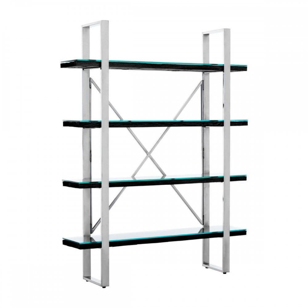 Orion Black Four Tier Shelf Unit