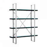 Orion Black Four Tier Shelf Unit