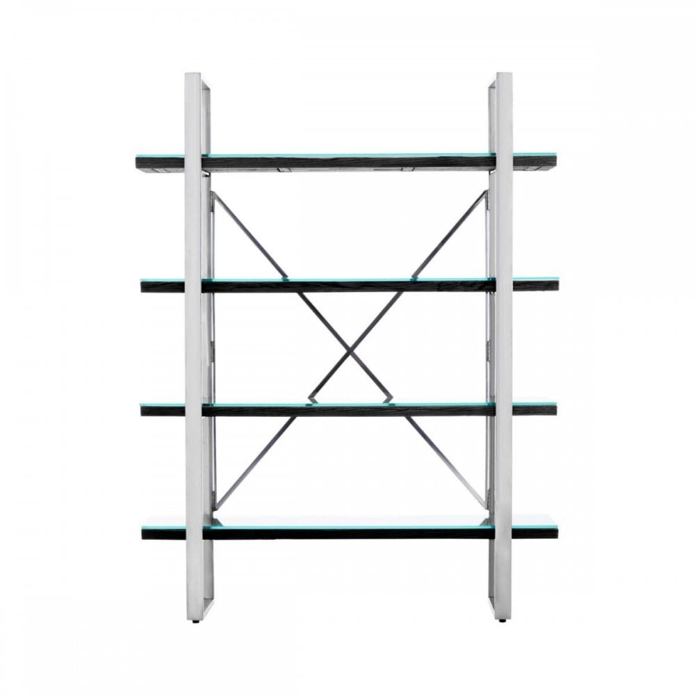 Orion Black Four Tier Shelf Unit